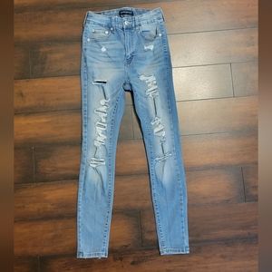 Aeropostale Distressed Super High Rise Skinny Jeggings